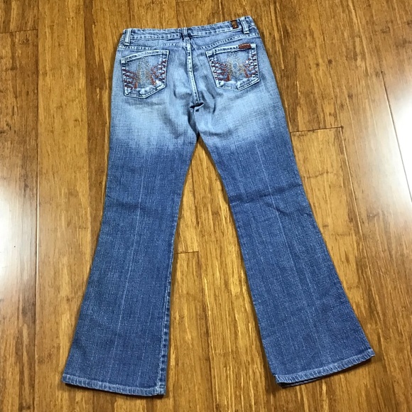 7For All Mankind Destructive Jeans Size 25 - Picture 4 of 5